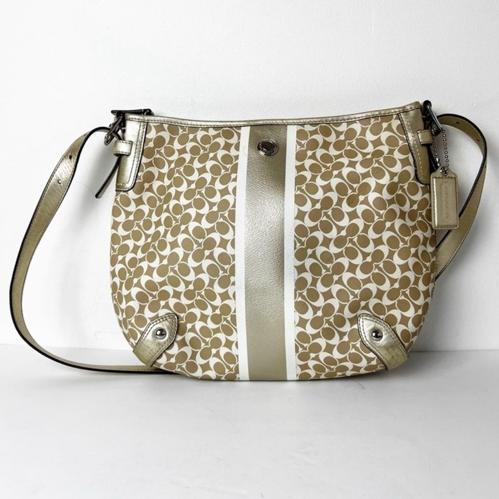 Coach Heritage Stripe Signature C Chelsea Hobo & Crossbody - includes strap